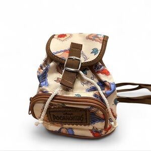 Vintage 90’s Disney Pocahontas small backpack bag